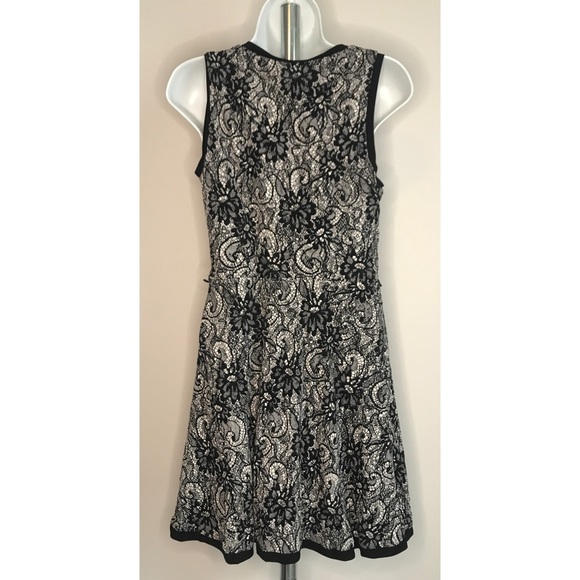 Loft Side Zip Black & Beige 10P Dress - Picture 2 of 7